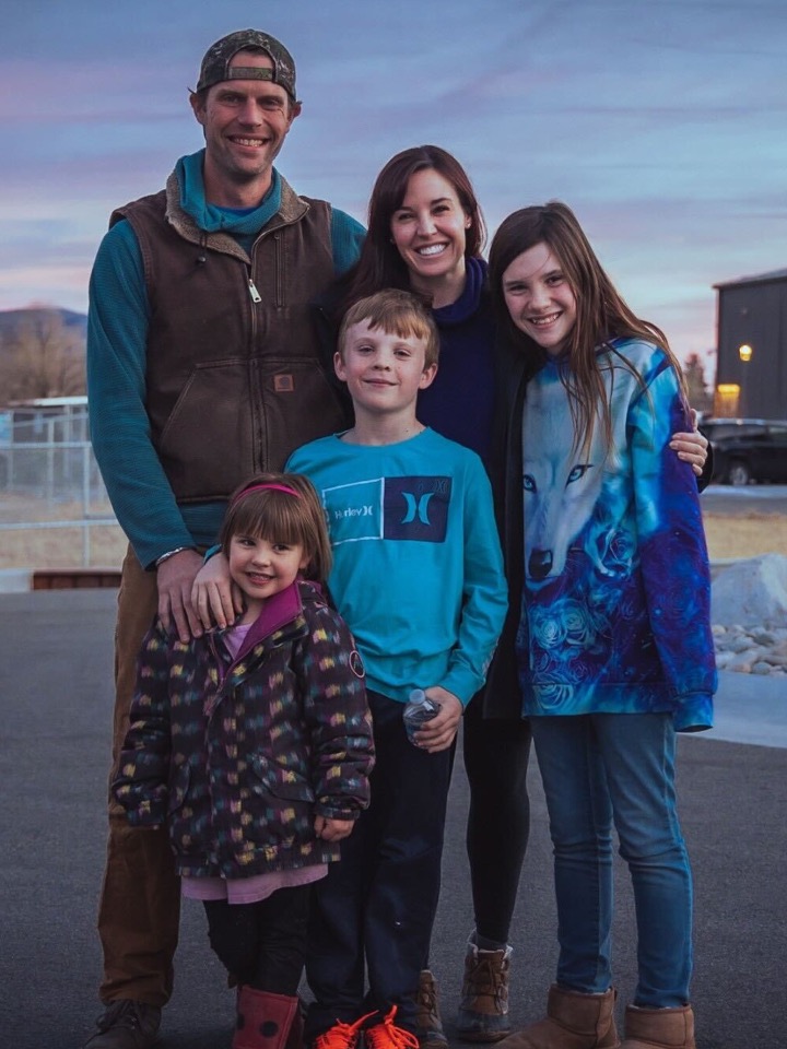 Carlin with family